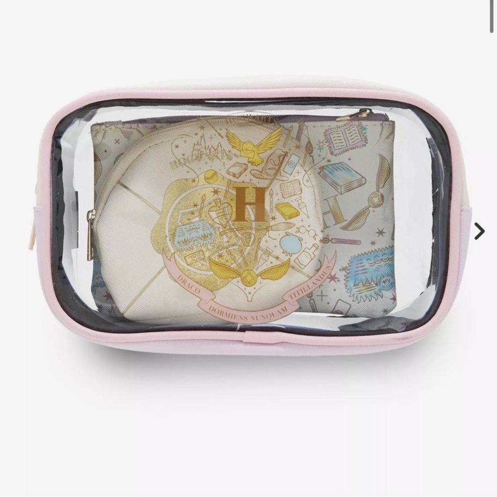 Harry Potter Hogwarts Pastel Icons Cosmetic Bag Set